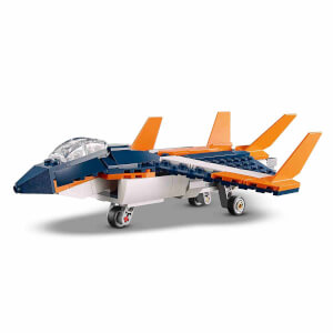 LEGO Creator 3’ü 1 Arada Süpersonik Jet 31126 - 7 Yaş ve Üzeri Çocuklar için Jet Uçağı, Helikopter ve Sürat Teknesi İçeren Oyuncak Yapım Seti (215 Parça)