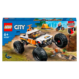 LEGO City 4x4 Arazi Aracı Maceraları 60387 - 6 Yaş ve Üzeri Çocuklar için Oyuncak Yapım Seti (252 Parça)