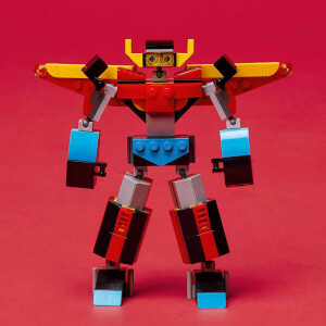  LEGO Creator 3’ü 1 Arada Süper Robot 31124 - 6 Yaş ve Üzeri için Oyuncak Robot, Jet Uçağı ve Ejderha Modeli İçeren Oyuncak Yapım Seti (159 Parça)