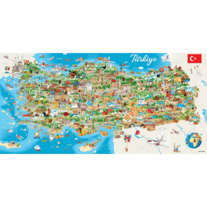1500 Parça Puzzle: Türkiye Haritası