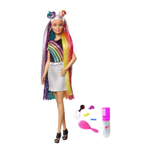 Barbie Gokkusagi Renkli Saclar Bebegi Fxn96 Toyzz Shop
