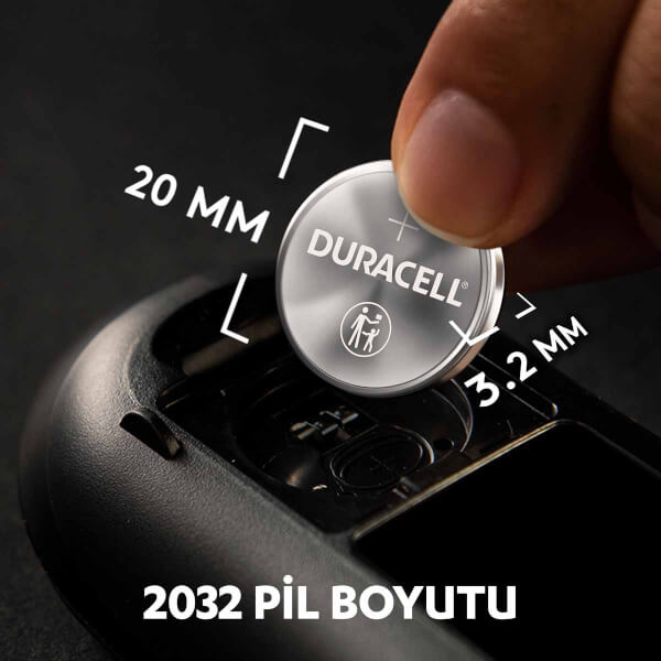Duracell Düğme Pil 2032 4'lü