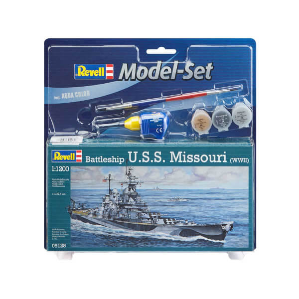 Revell 1:1200 USS Missouri WWII Model Set Gemi 65128
