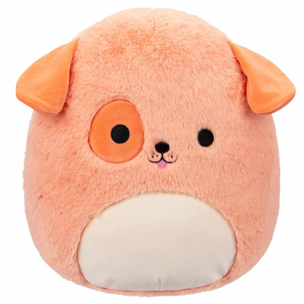 Peluche Squishmallows De 30 Cm Fuzzamallows Nell Le Chat Calicot Rose Et Violet