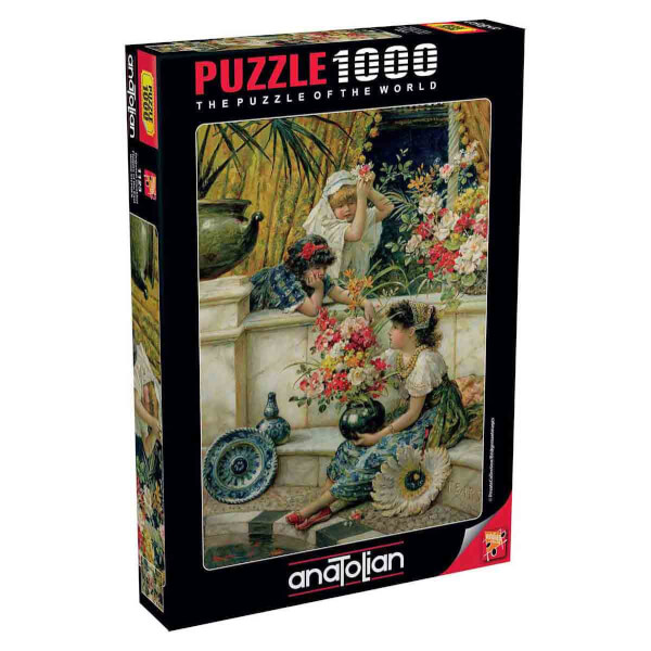 1000 Parça Puzzle: Doğu'nun Çiçekleri