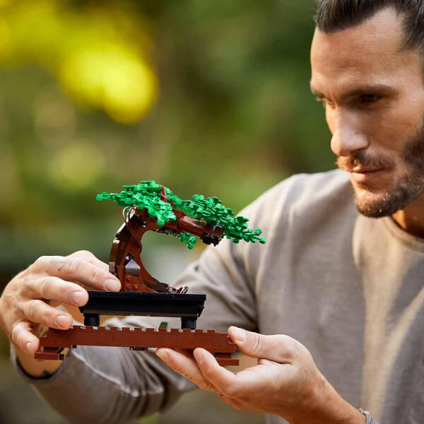  LEGO Bonsai Ağacı 10281 Yapım Seti, Zihninizi Odaklayacak bir Yapım Projesi, Keyifle Bakacağınız Güzel bir Dekor (878 Parça)