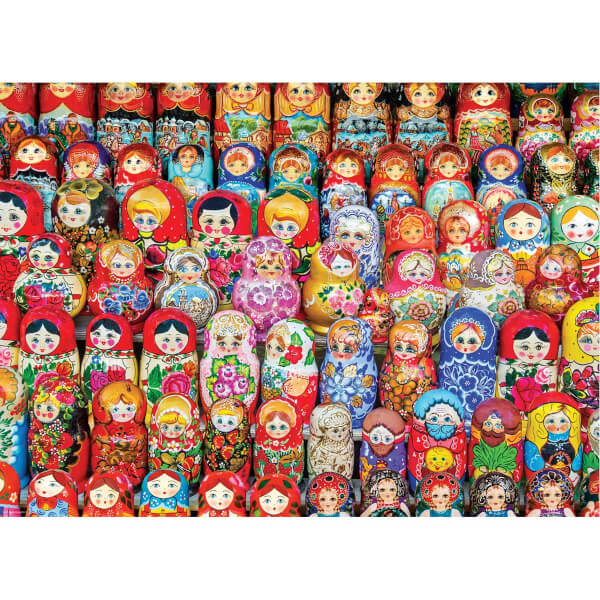 1000 Parça Puzzle : Russian Matryoshkas Dolls