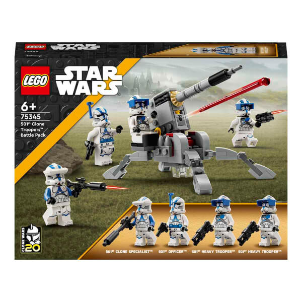 LEGO Star Wars 501. Klon Trooperlar Savaş Paketi 75345 - 6 Yaş ve Üzeri Çocuklar için Oyuncak Yapım Seti (119 Parça)