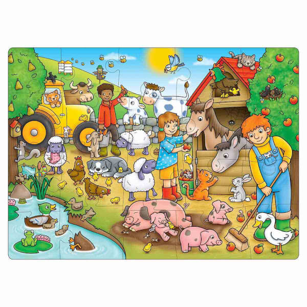 20 Parça Puzzle: Çiftlikte Kim Var?