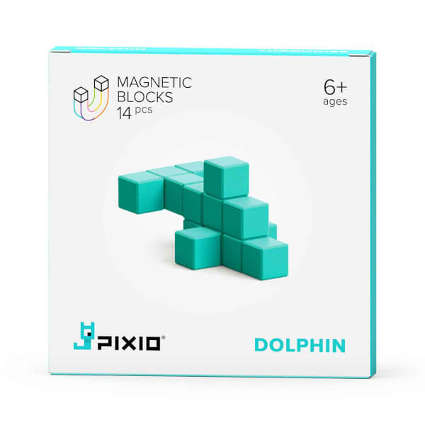 Pixio Turquose Dolphin İnteraktif Mıknatıslı Manyetik Blok